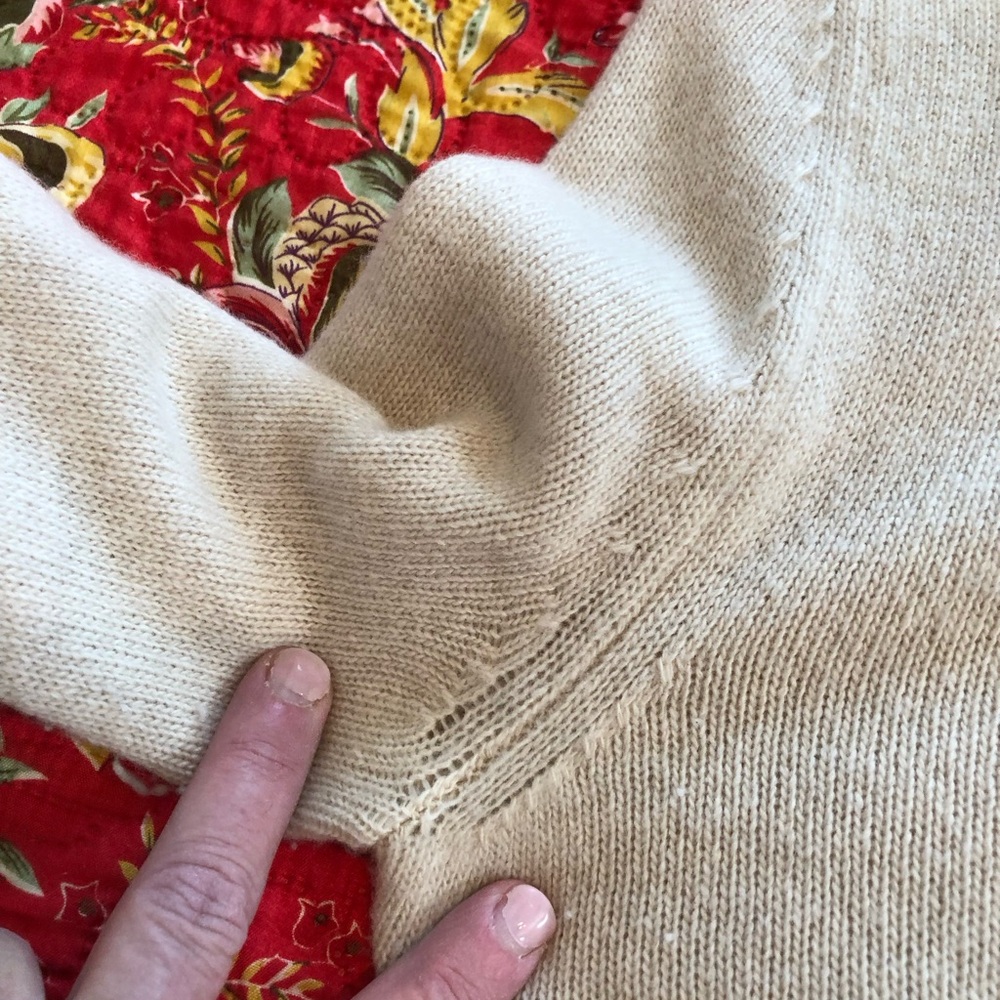 Share G. Label by Goop Virgin Wool Cardigan, No Belt, MED, Oatmeal, MSG 595 - Picture 8 of 11